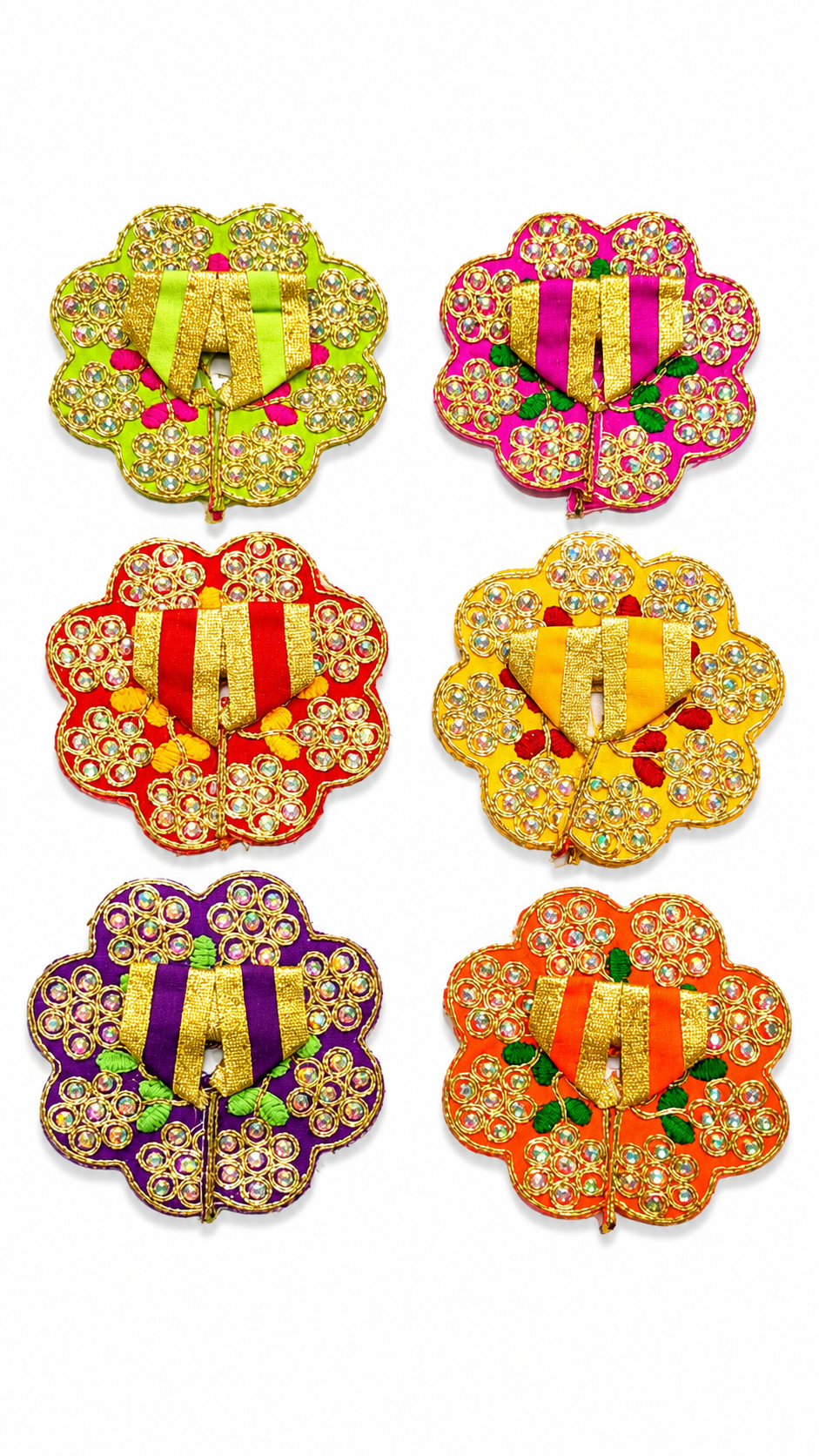 vrindavan e store pack of 6 size 0 number summer fancy dress for laddu gopal 1