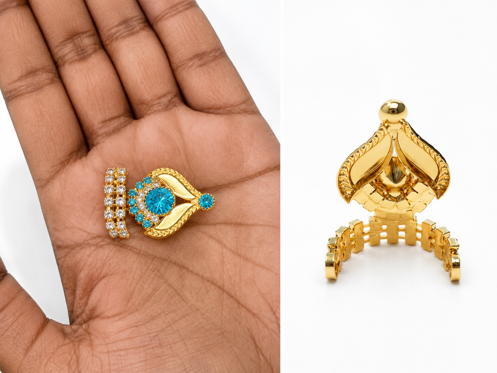 premium mukut for size 0 1 laddu gopal kanha ji