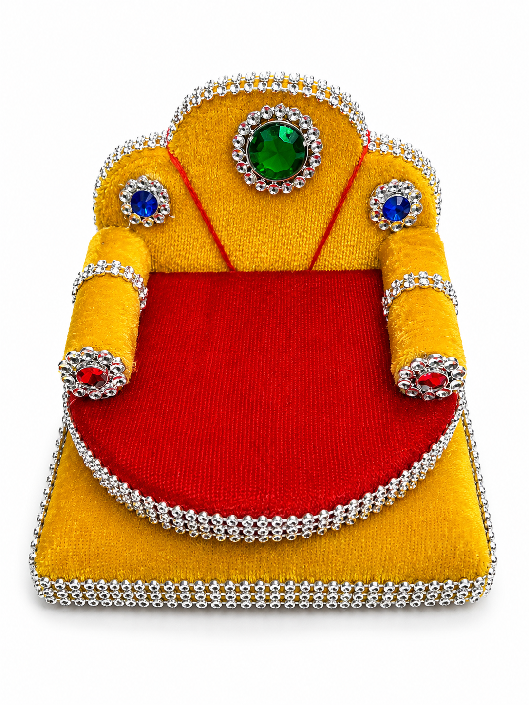 premium laddu gopal singhasan for size 0 decorative handmade throne seat for bal gopal designer aasan for kanha ji pooja jhula decoration 3