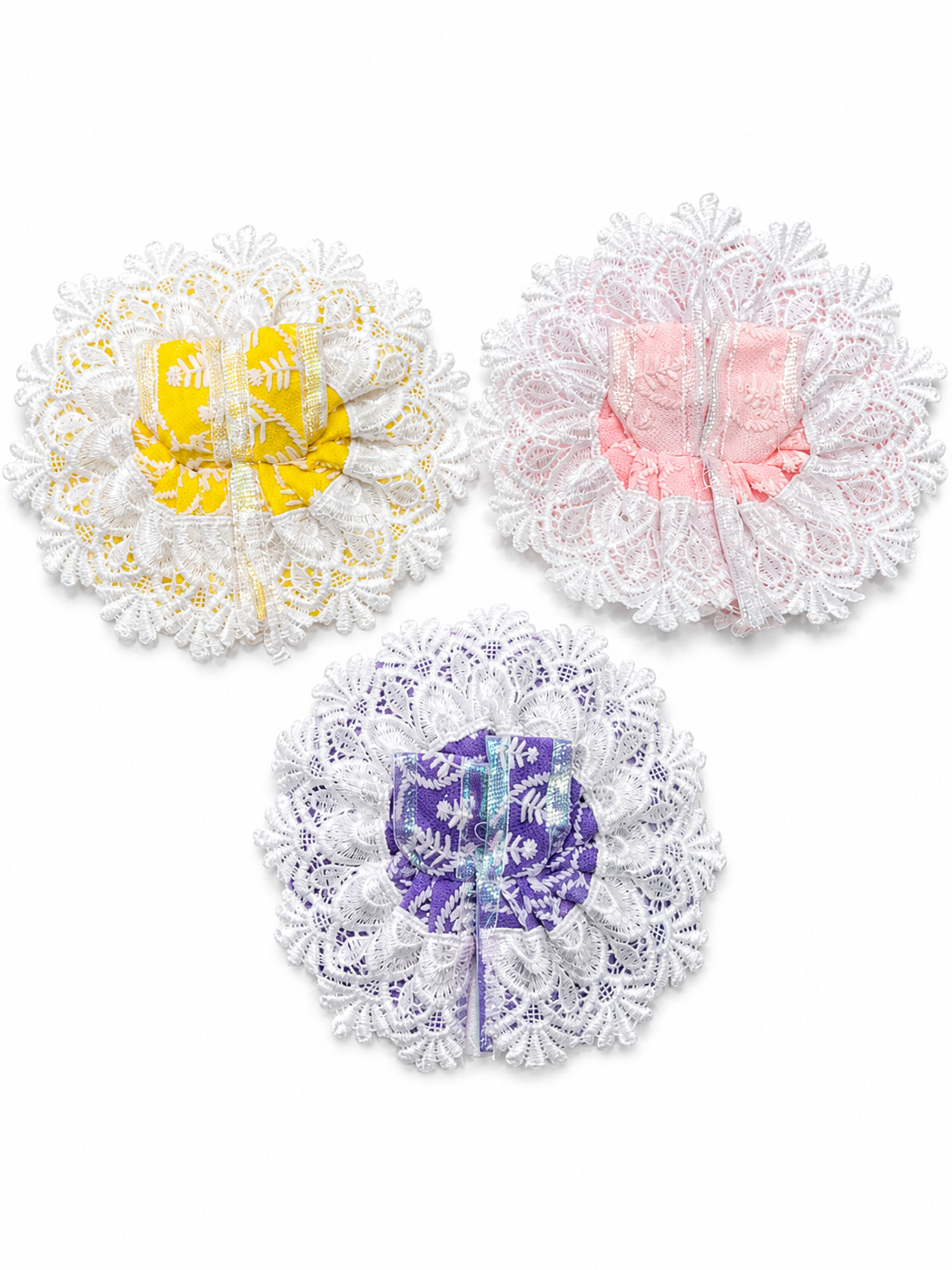 Vrindavan E Store Pack of 3 Size 0 Dress for Laddu Gopal