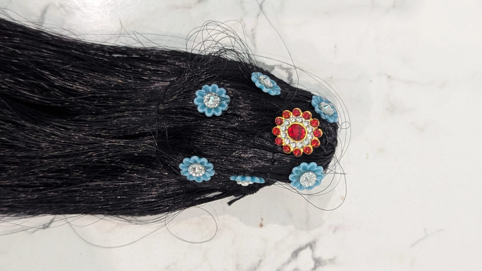 12 inches radha rani durga maa hair wig