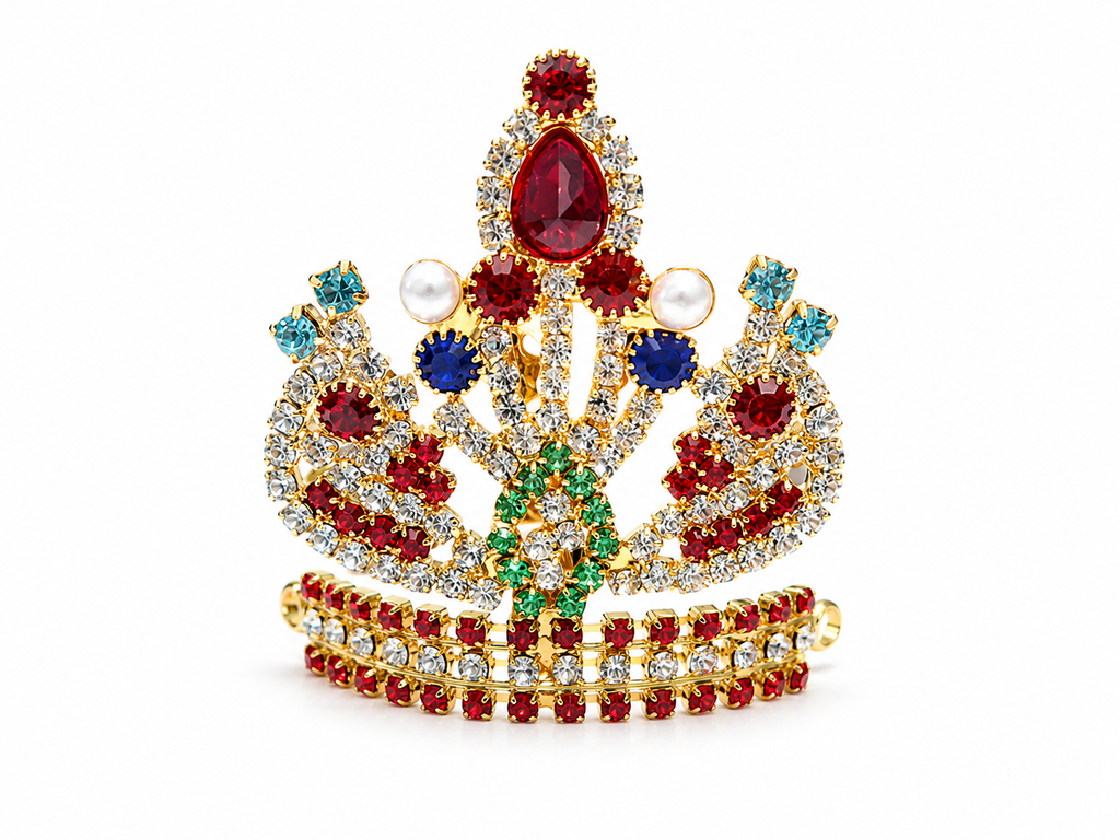 premium stone studded laddu gopal mukut for 5 6 7 8 number idol royal designer kanha ji crown bal gopal shringar mukut