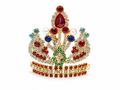 premium stone studded laddu gopal mukut for 5 6 7 8 number idol royal designer kanha ji crown bal gopal shringar mukut