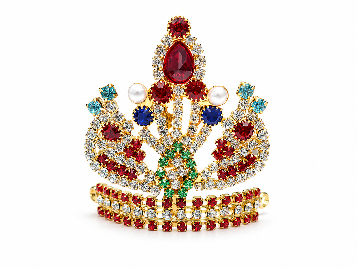 premium stone studded laddu gopal mukut for 5 6 7 8 number idol royal designer kanha ji crown bal gopal shringar mukut