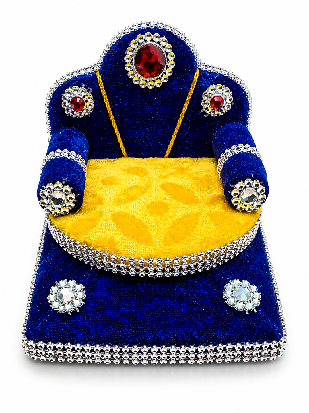 premium laddu gopal singhasan for size 0 decorative handmade throne seat for bal gopal designer aasan for kanha ji pooja jhula decoration 2