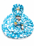 Laddu Gopal, Kanha Ji Cotton Dress With Pagdi Available for Size 2,4,5 & 6