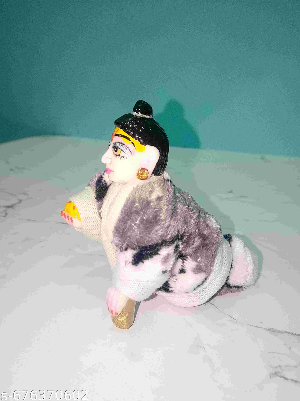 Laddu Gopal Woolen Night Dress Size 4 Number