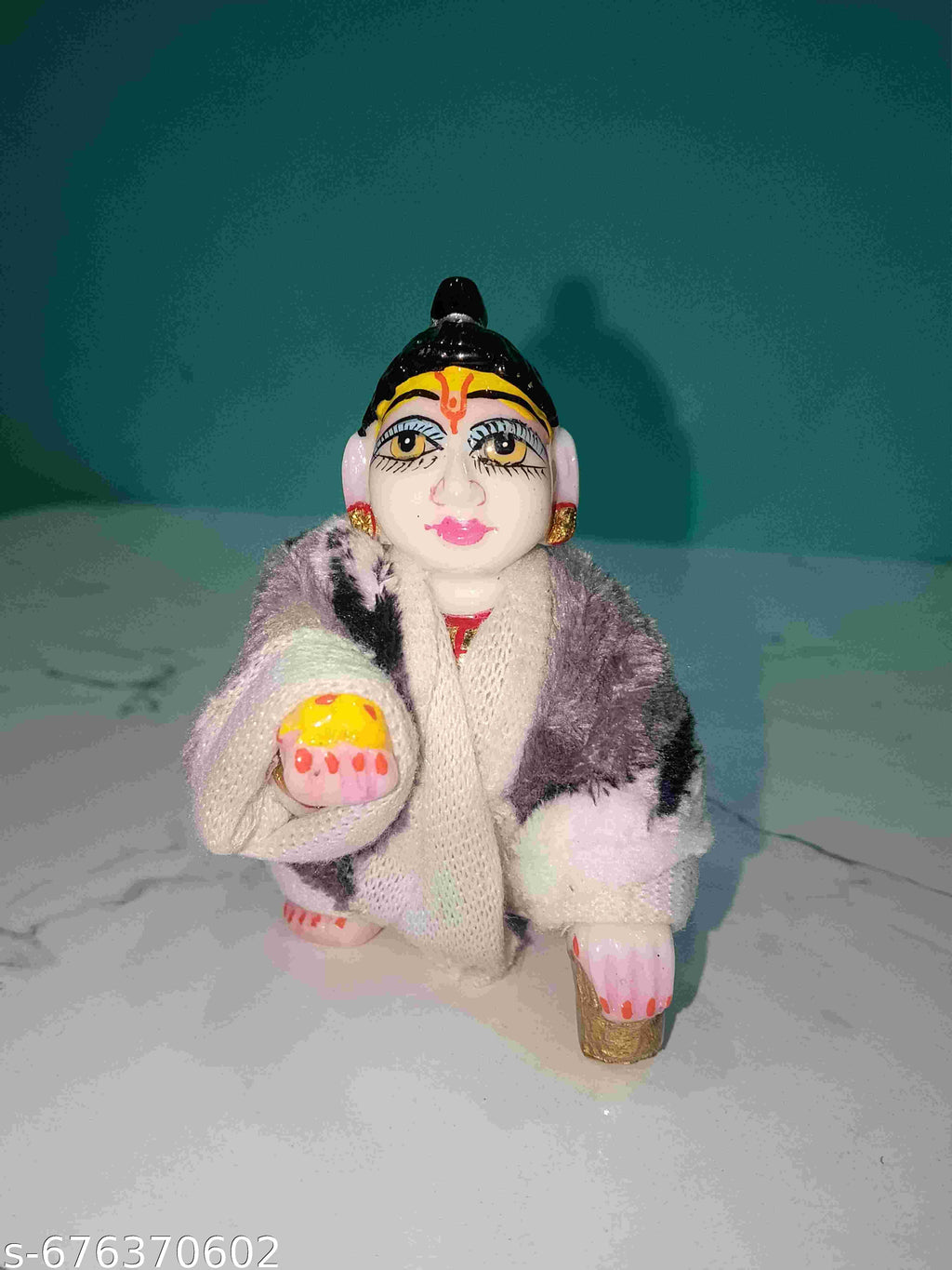 Laddu Gopal Woolen Night Dress Size 4 Number